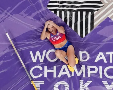 Moon wins third straight world championship pole vault title in nail-biting Japanese final