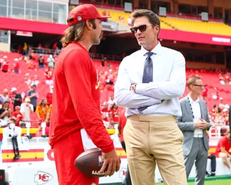 The seven-time Super Bowl champion sparks social media outrage after appearing in Raiders coaching booth
